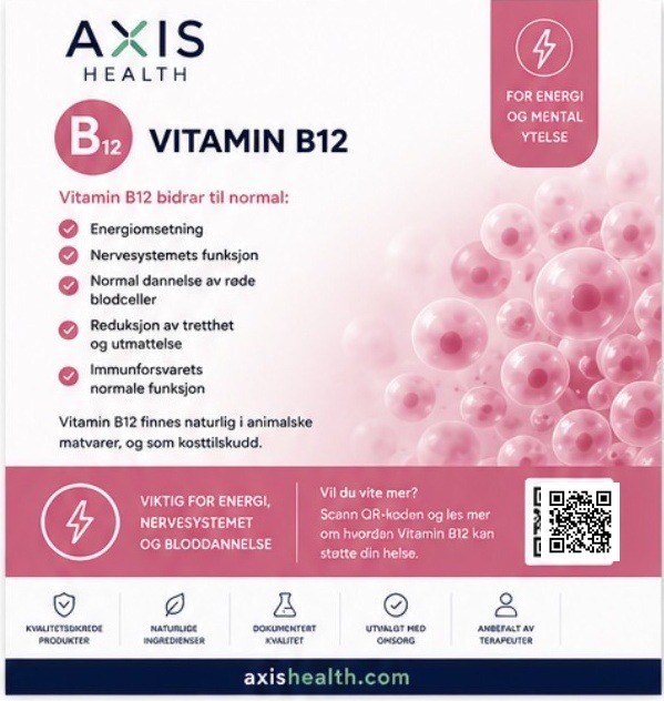 AXIS Health informasjonskort – AXIS Vitamin B12